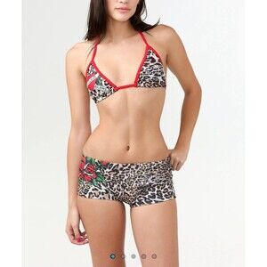 Ed Hardy Red Leopard Swimsuit, large